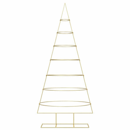 Metall-Weihnachtsbaum mit Ständer KUOPIO 210 cm Stahl Gold
