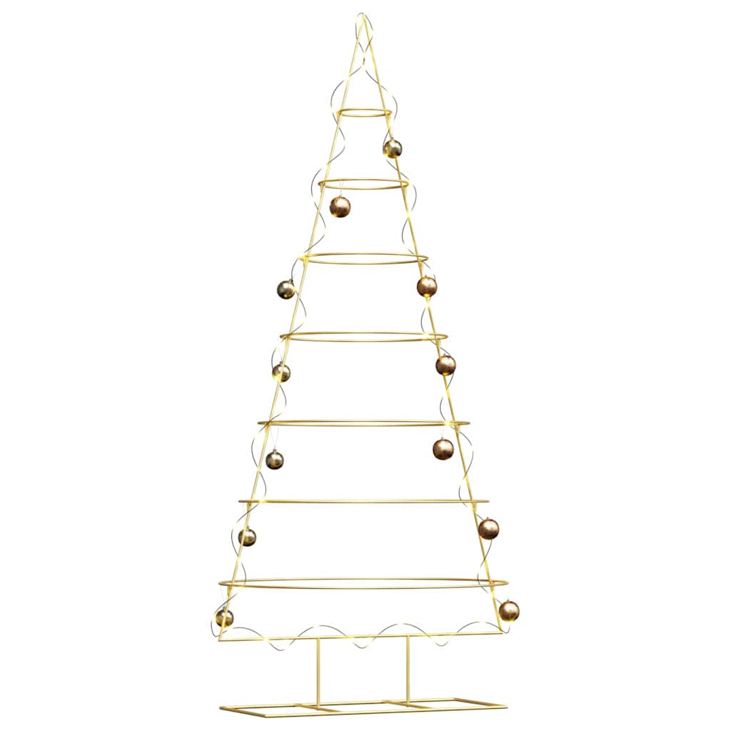 Metall-Weihnachtsbaum mit Ständer KUOPIO 210 cm Stahl Gold