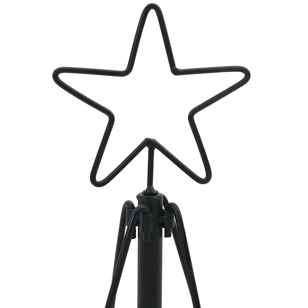 Weihnachtsdeko mit Ständer Schwarz 90 cm Stahl