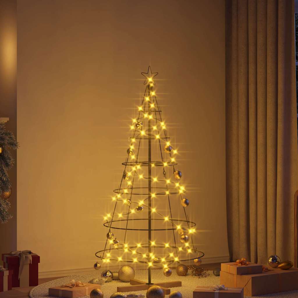 Weihnachtsdeko mit Ständer Schwarz 154 cm Stahl