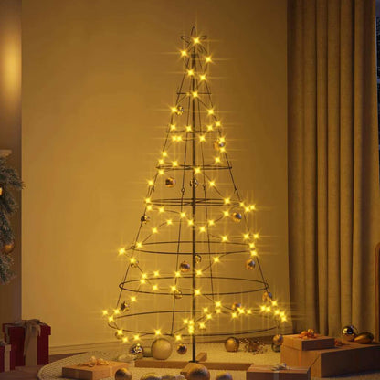 Metall-Weihnachtsbaum mit Ständer KUOPIO 180 cm Stahl Schwarz