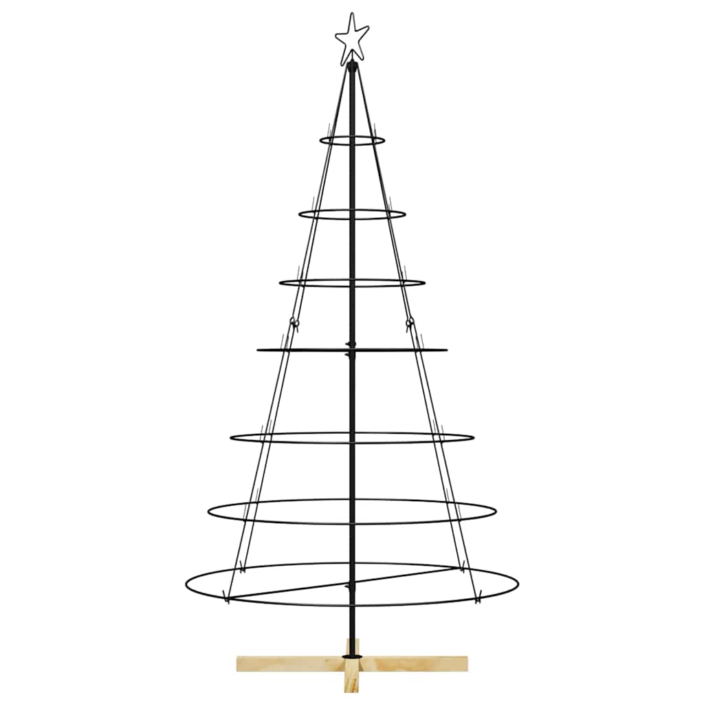 Metall-Weihnachtsbaum mit Ständer KUOPIO 180 cm Stahl Schwarz