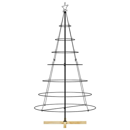Metall-Weihnachtsbaum mit Ständer KUOPIO 180 cm Stahl Schwarz