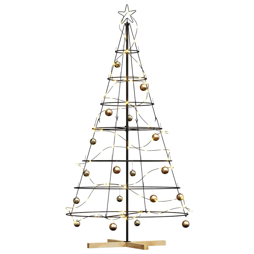 Metall-Weihnachtsbaum mit Ständer KUOPIO 180 cm Stahl Schwarz