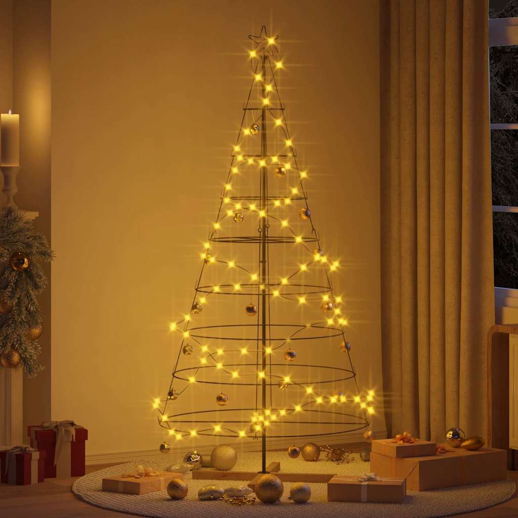 Metall-Weihnachtsbaum mit Ständer KUOPIO 210 cm Stahl Schwarz
