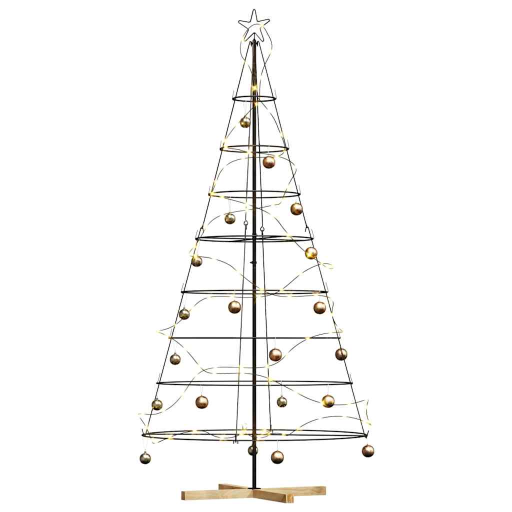 Metall-Weihnachtsbaum mit Ständer KUOPIO 210 cm Stahl Schwarz