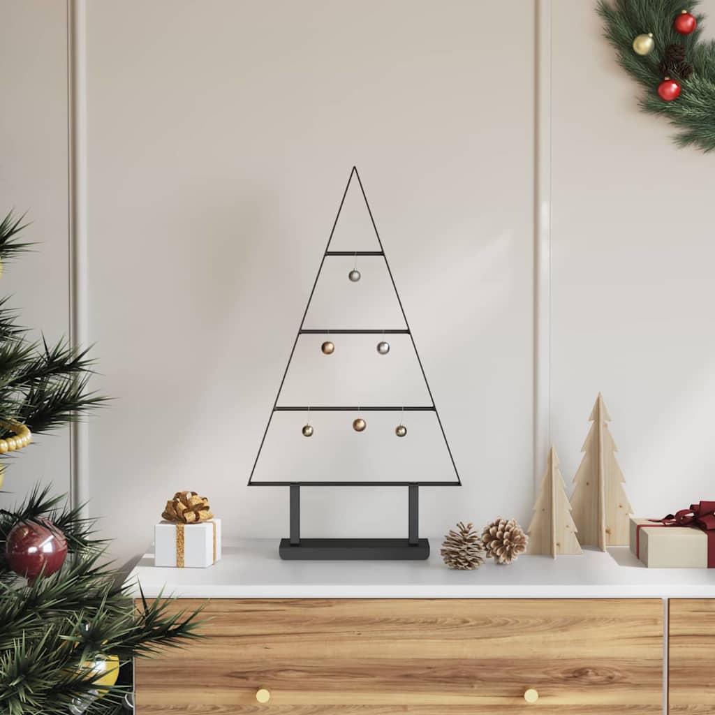 Metall Weihnachtsbaum Schwarz 60 cm Stahl