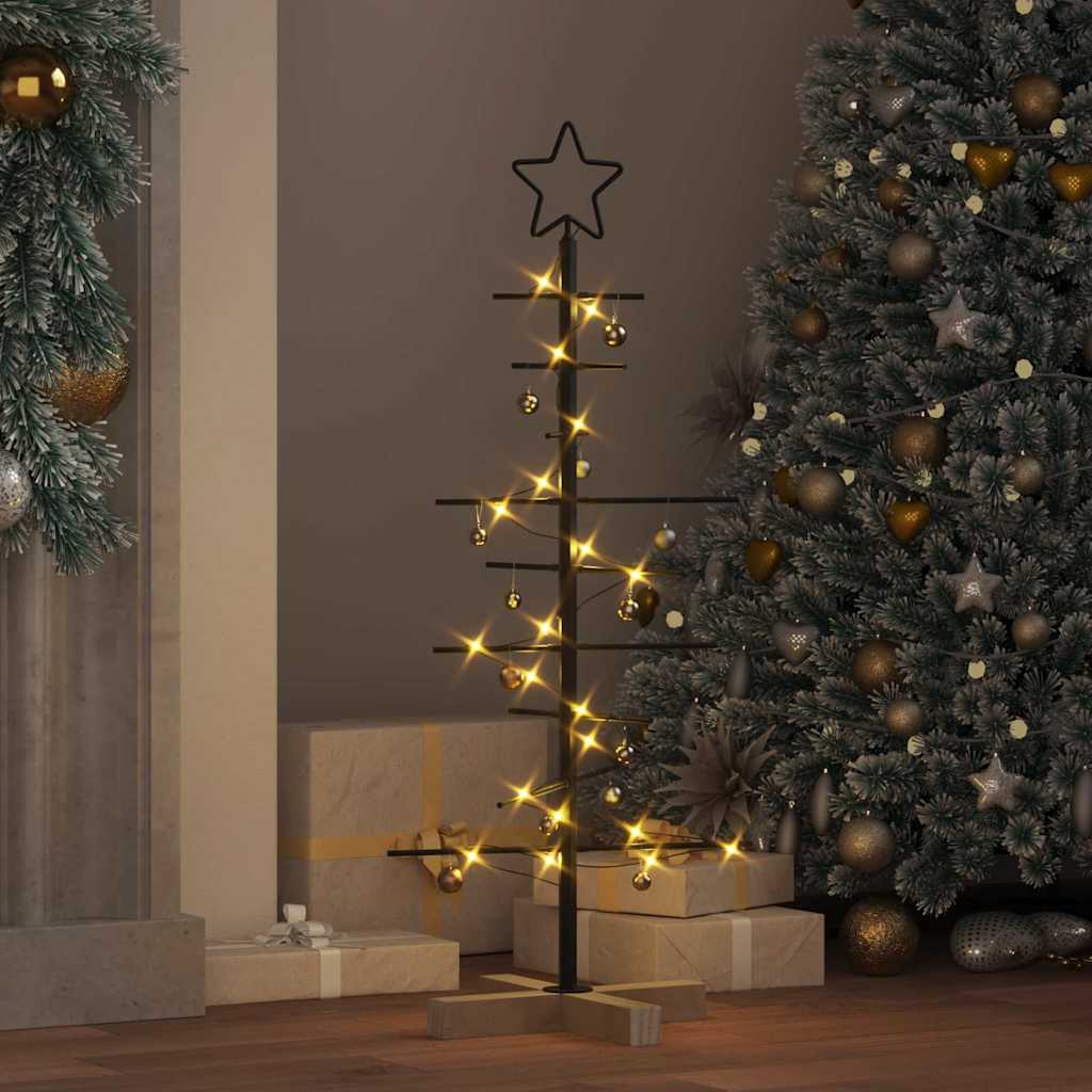 Metall Weihnachtsbaum Schwarz 89 cm Pulverbeschichteter Stahl