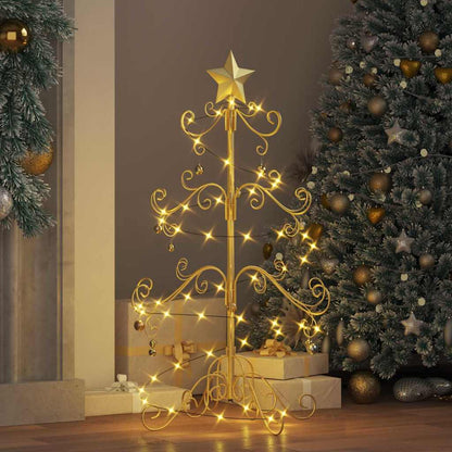 Metall Weihnachtsbaum Gold 90 cm Pulverbeschichteter Stahl
