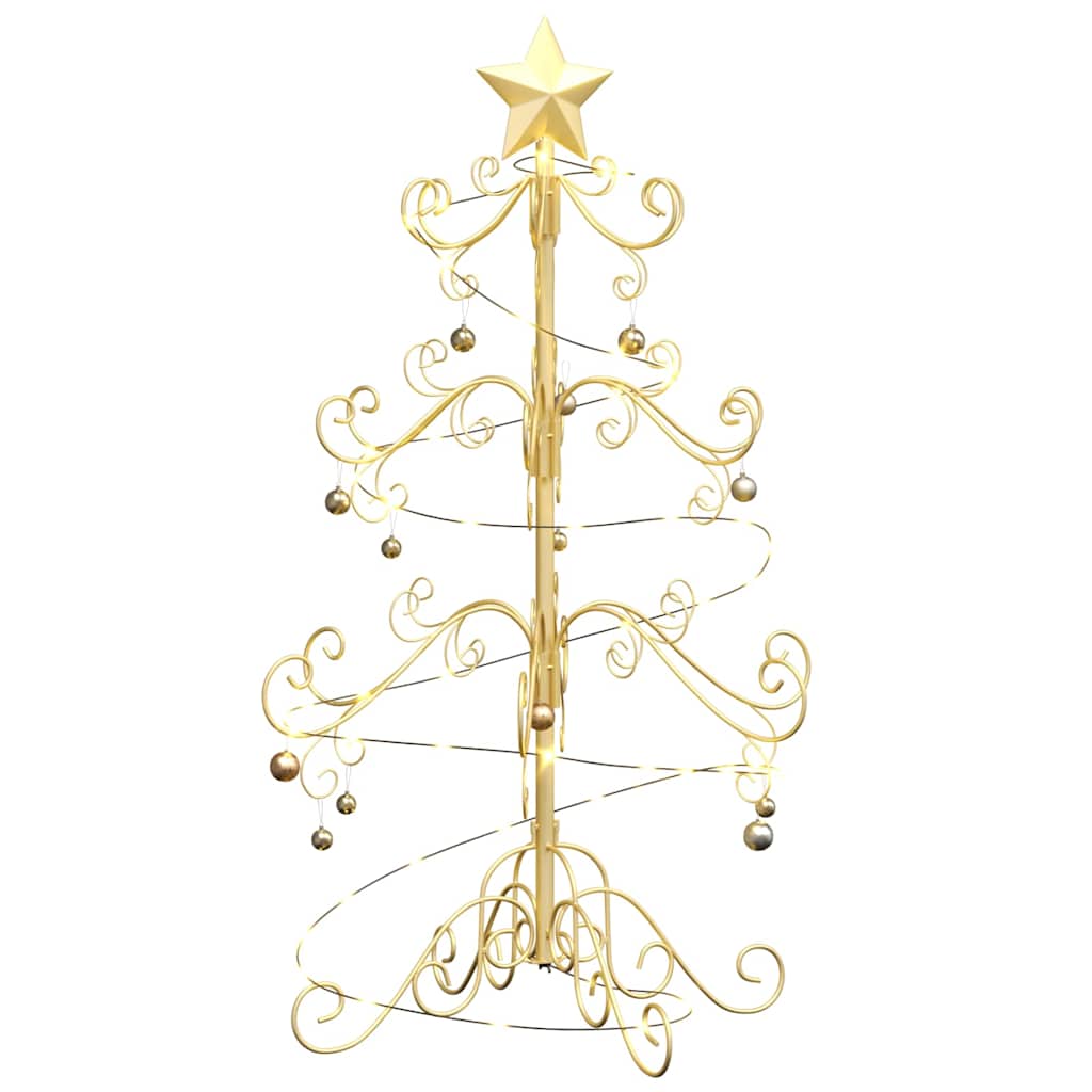 Metall Weihnachtsbaum Gold 90 cm Pulverbeschichteter Stahl