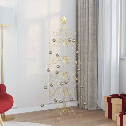 Metall Weihnachtsbaum Gold 150 cm Pulverbeschichteter Stahl