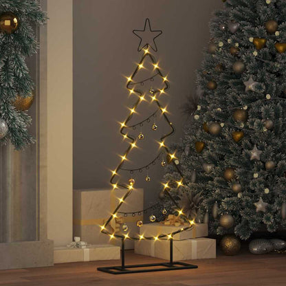 Metall-Weihnachtsbaum mit Ständer KUOPIO 90 cm Stahl Schwarz