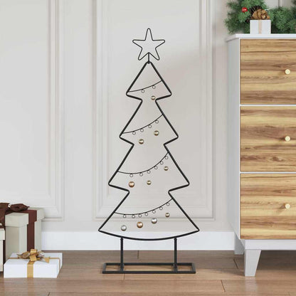Metall-Weihnachtsbaum mit Ständer KUOPIO 90 cm Stahl Schwarz
