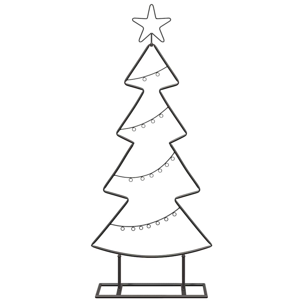 Metall-Weihnachtsbaum mit Ständer KUOPIO 90 cm Stahl Schwarz