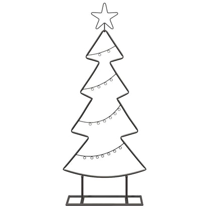 Metall-Weihnachtsbaum mit Ständer KUOPIO 90 cm Stahl Schwarz