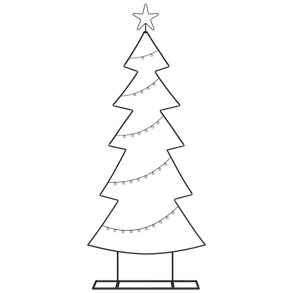 Metall Weihnachtsbaum Schwarz 150 cm Stahl