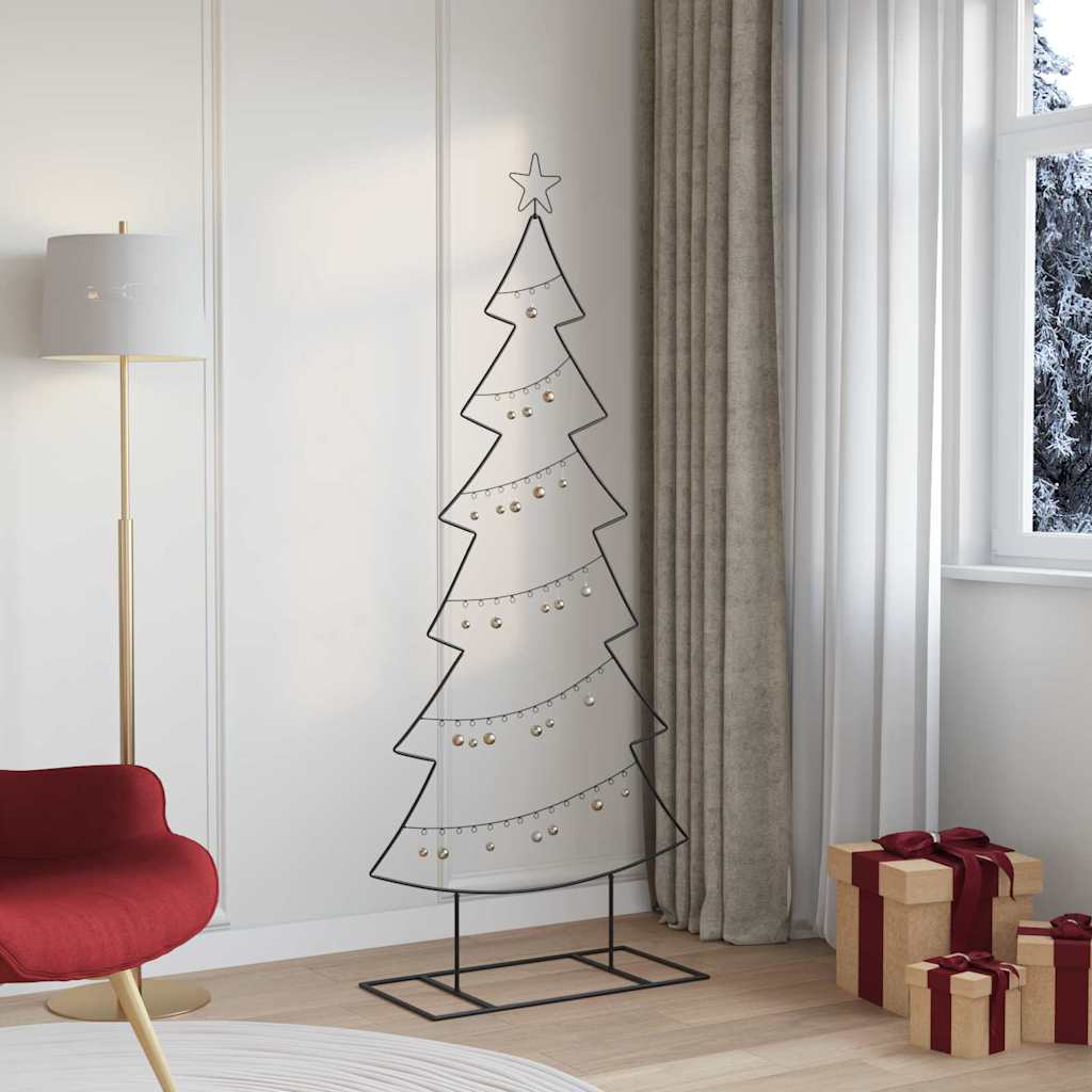 Metall-Weihnachtsbaum mit Ständer KUOPIO 180 cm Stahl Schwarz