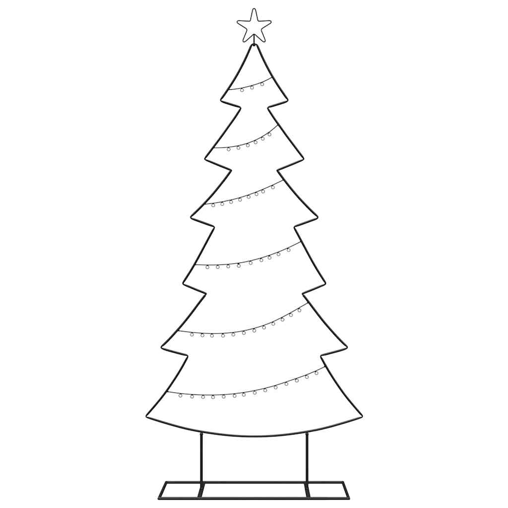 Metall-Weihnachtsbaum mit Ständer KUOPIO 180 cm Stahl Schwarz