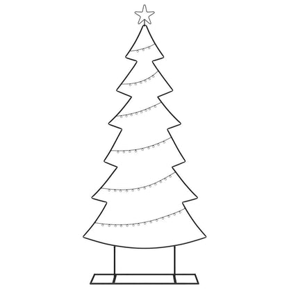 Metall-Weihnachtsbaum mit Ständer KUOPIO 180 cm Stahl Schwarz