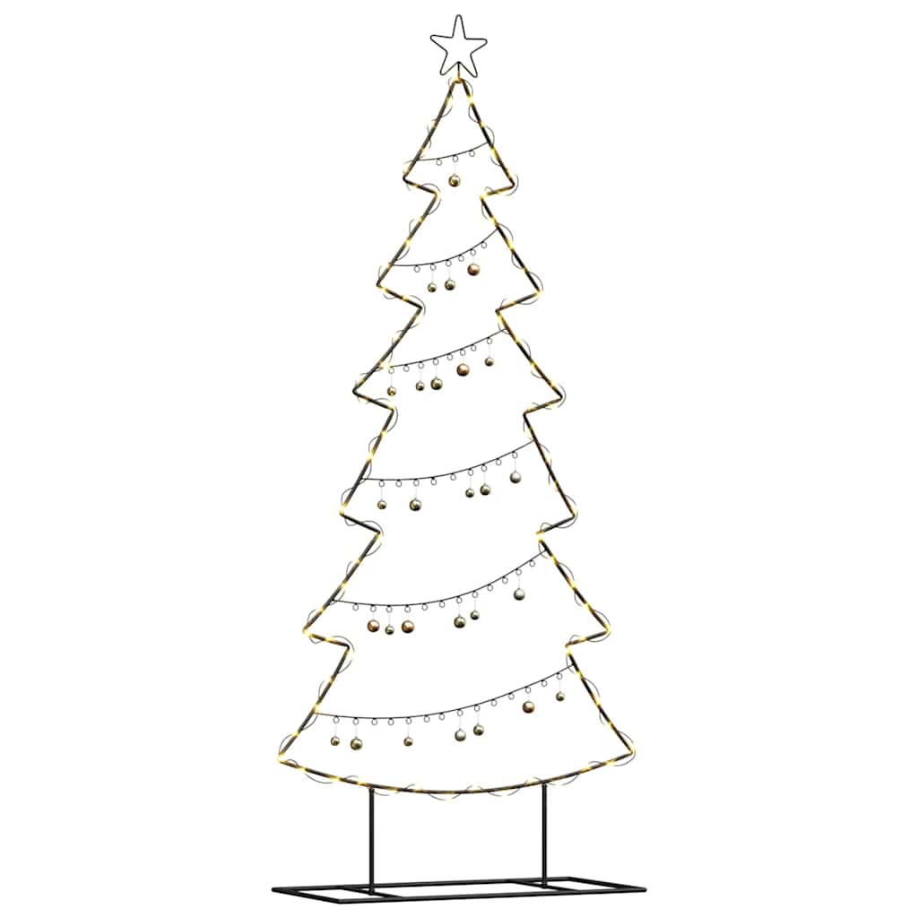 Metall-Weihnachtsbaum mit Ständer KUOPIO 180 cm Stahl Schwarz