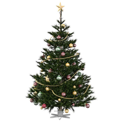 Weihnachtsbaumständer Weiß 50 x 50 x 15,5 cm Stahl