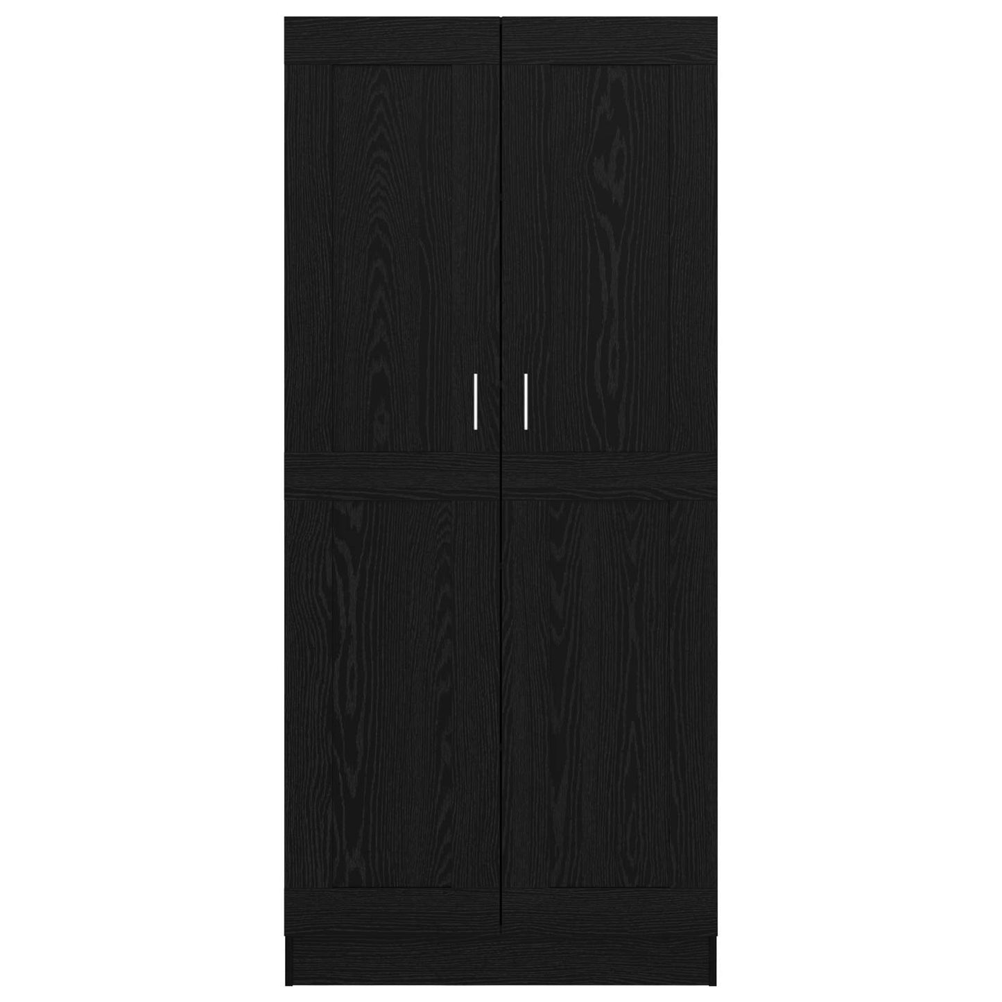 Bücherregal Schwarz Eichen-Optik 82,5 x 30,5 x 185 cm