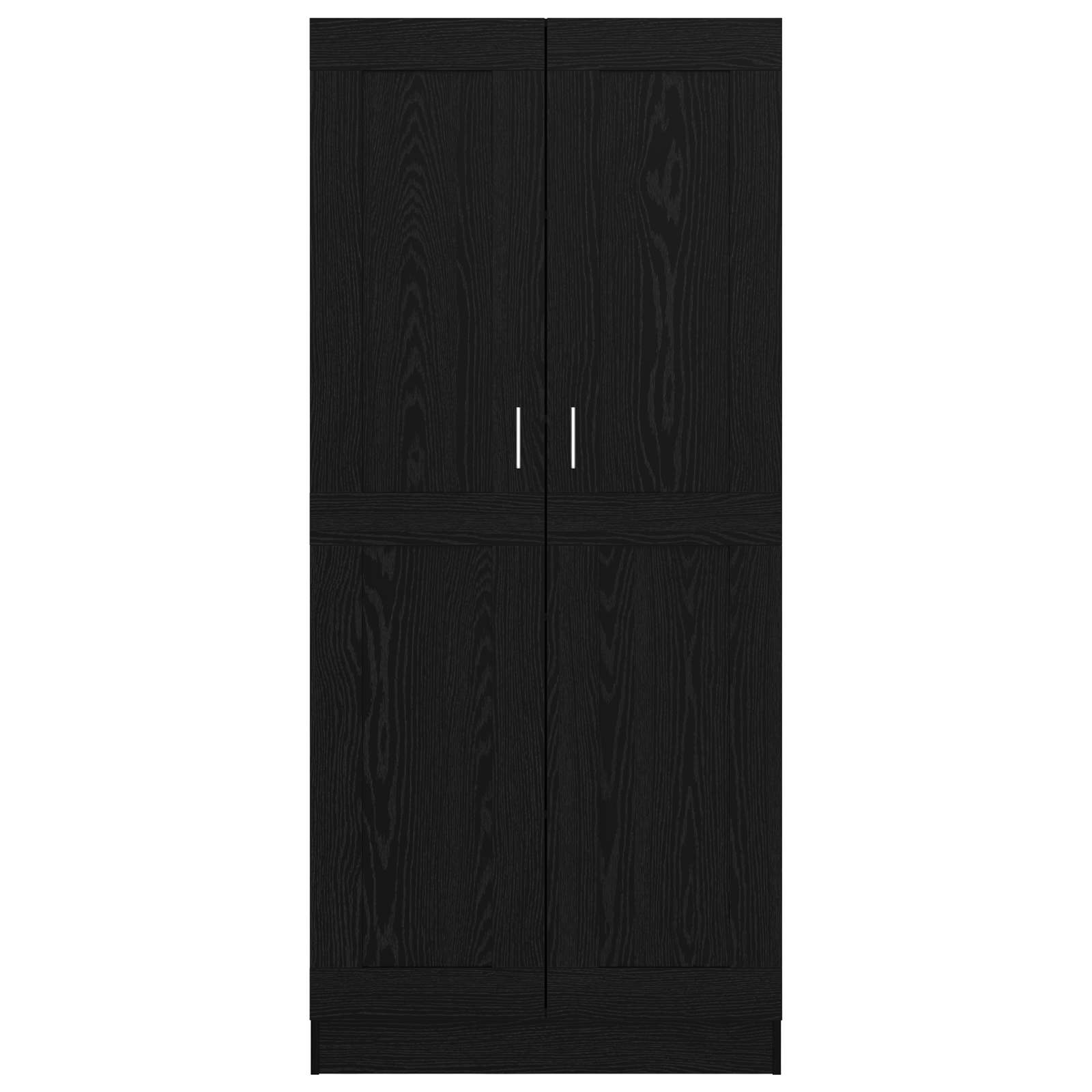 Bücherregal Schwarz Eichen-Optik 82,5 x 30,5 x 185 cm