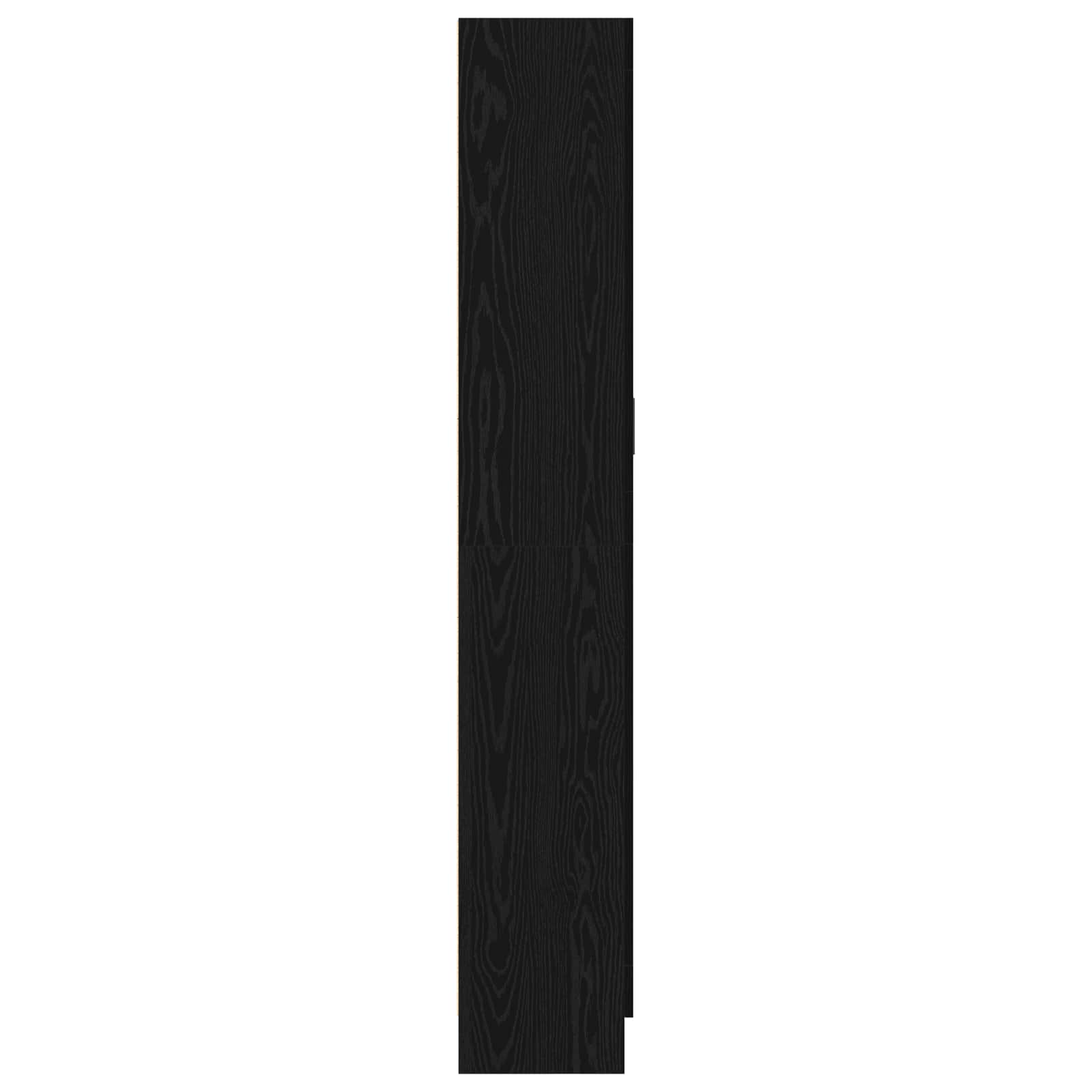 Bücherregal Schwarz Eichen-Optik 82,5 x 30,5 x 185 cm