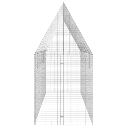 Hühnerkäfig 2 stk. Silber 600 x 100 x 210 cm Verzinkter Stahl