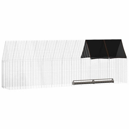 Hühnerkäfig 2 stk. Silber 600 x 100 x 210 cm Verzinkter Stahl