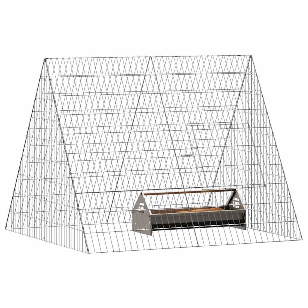 Hühnerkäfig Silber 110 x 100 x 85 cm Verzinkter Stahl