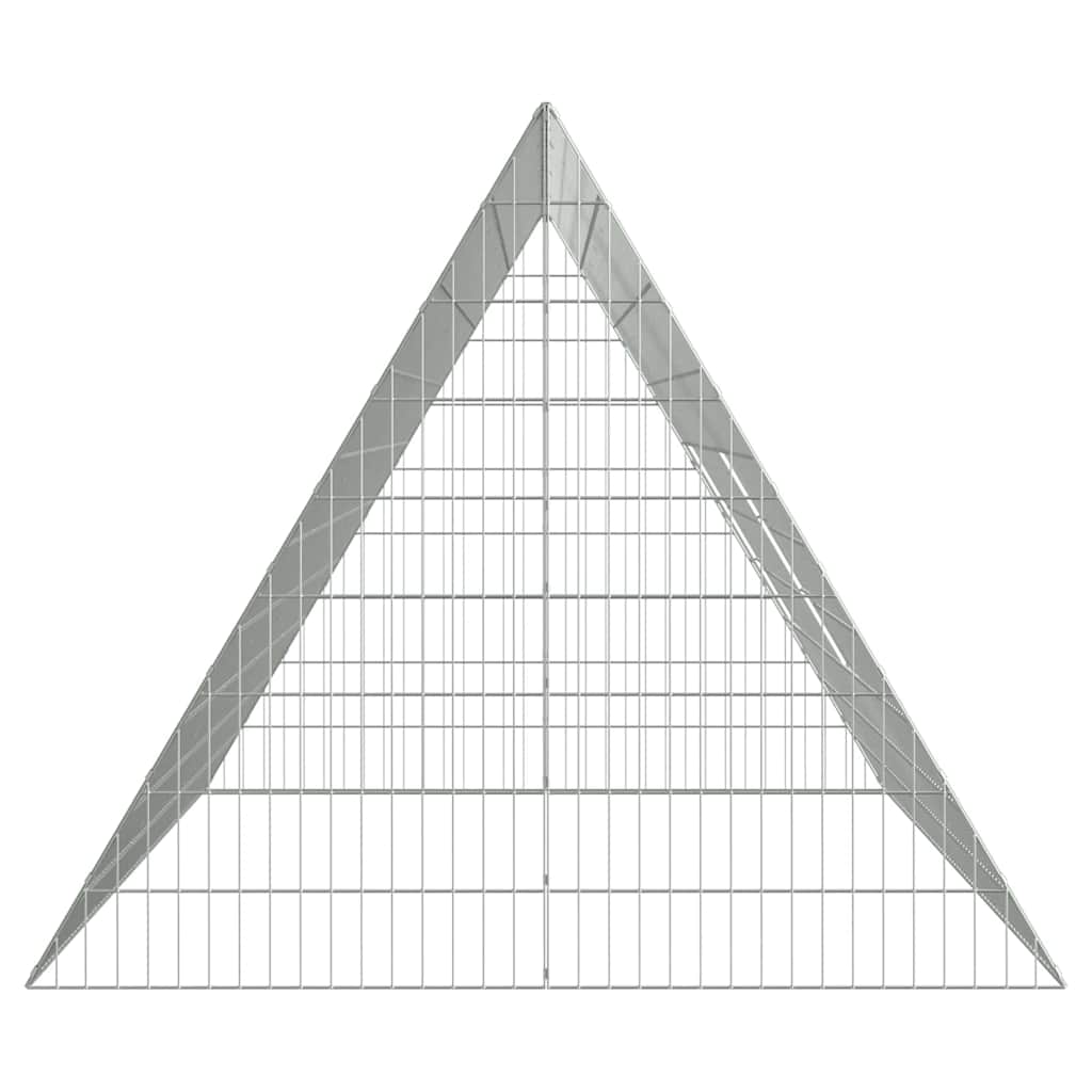 Hühnerkäfig Silber 215 x 100 x 85 cm Verzinkter Stahl