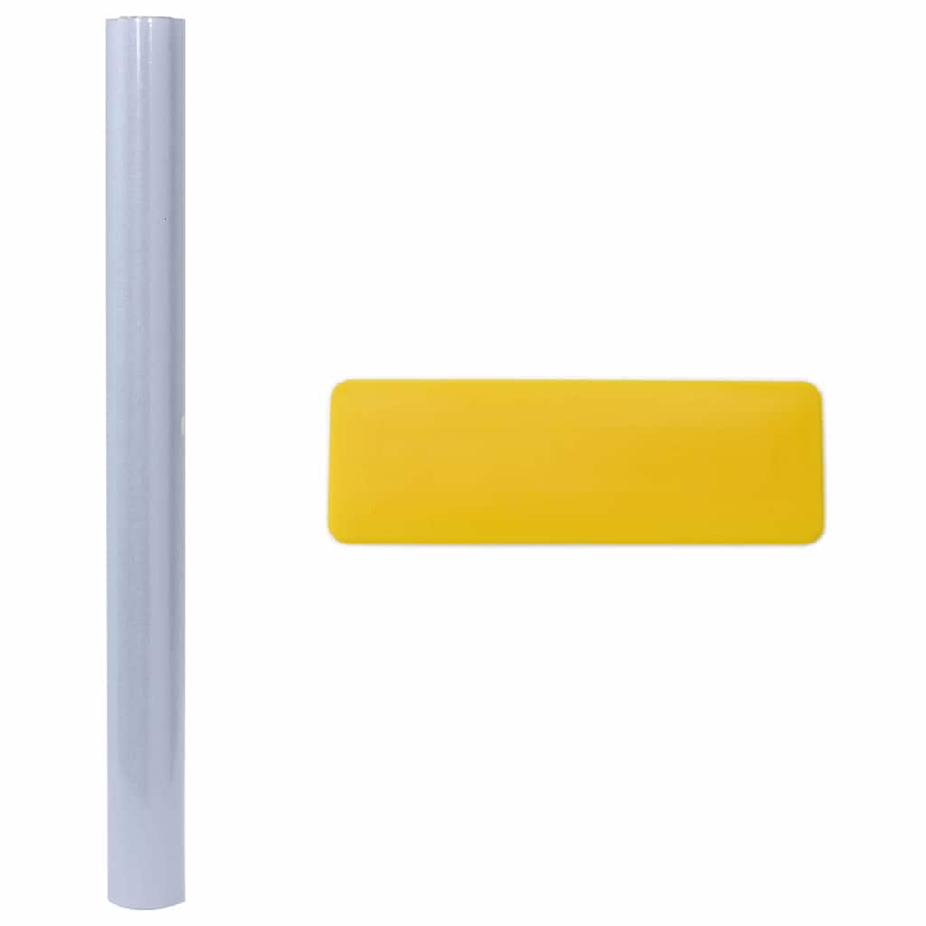 Statische Fensterfolie Frostiges Grau 60 x 1000 cm PVC
