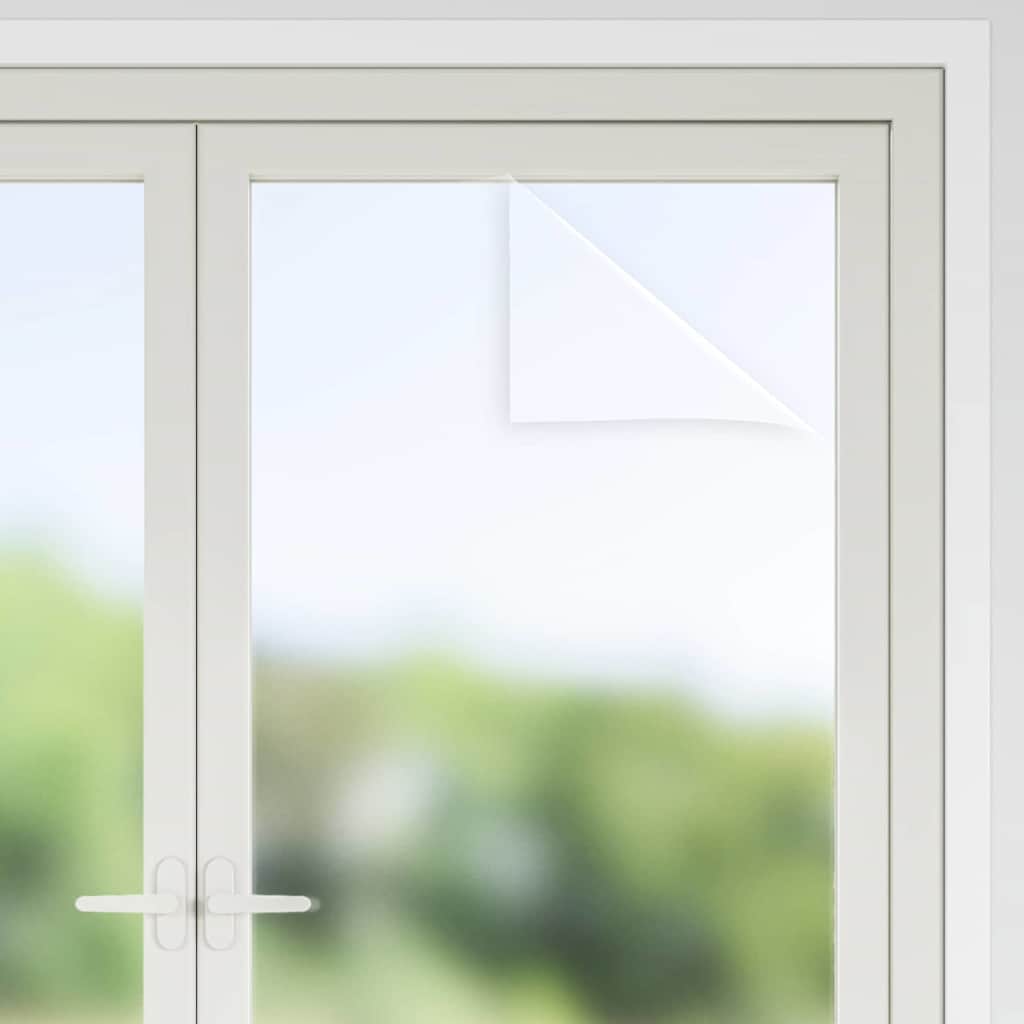Statische Fensterfolie Frostiges Grau 60 x 2000 cm PVC