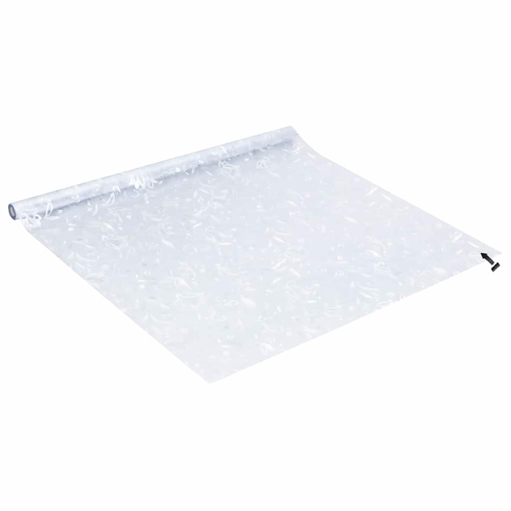 Statische Fensterfolie Blumen-Muster 90 x 500 cm PVC