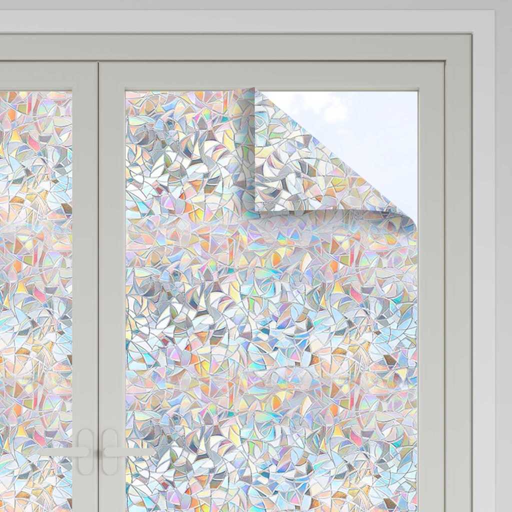 Statische Fensterfolie Transparent 90 x 1000 cm PVC