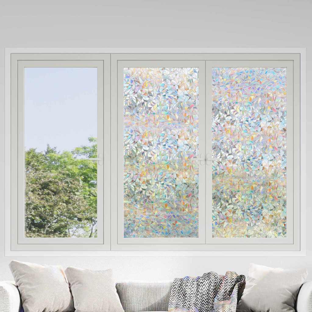 Statische Fensterfolie Transparent 90 x 1000 cm PVC
