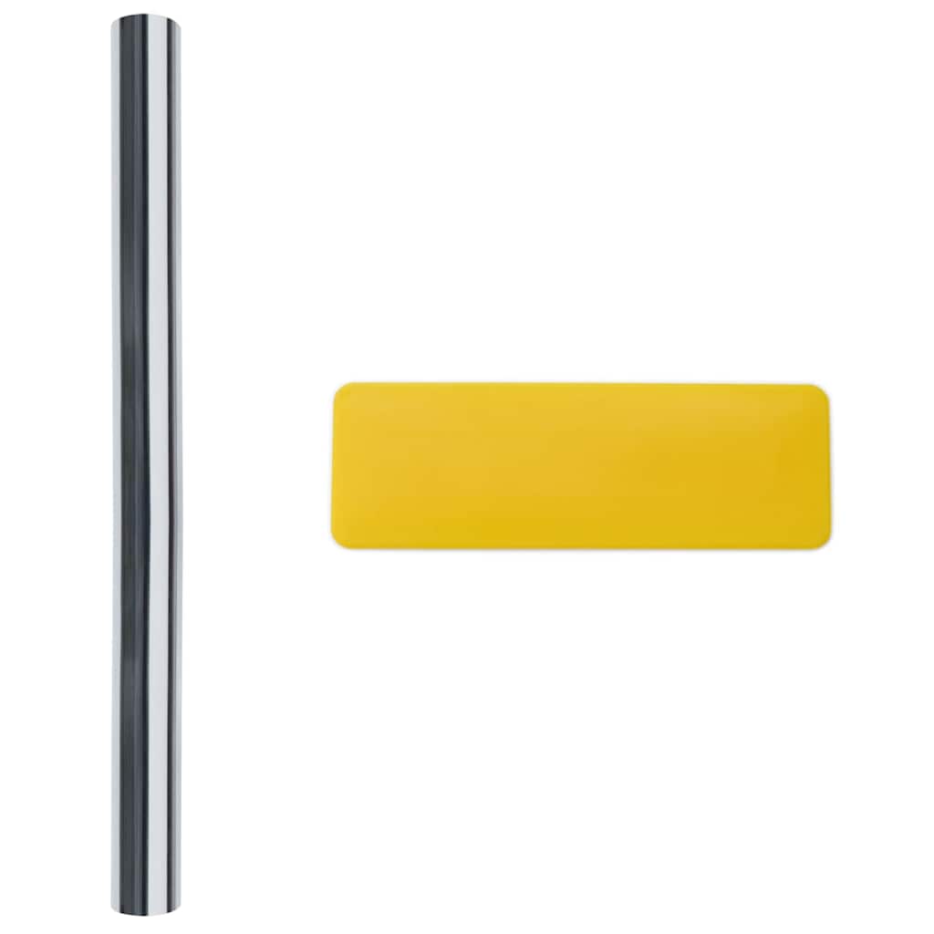 Statische Reflektierende Solarfensterfolie Silber 90 x 2000 cm