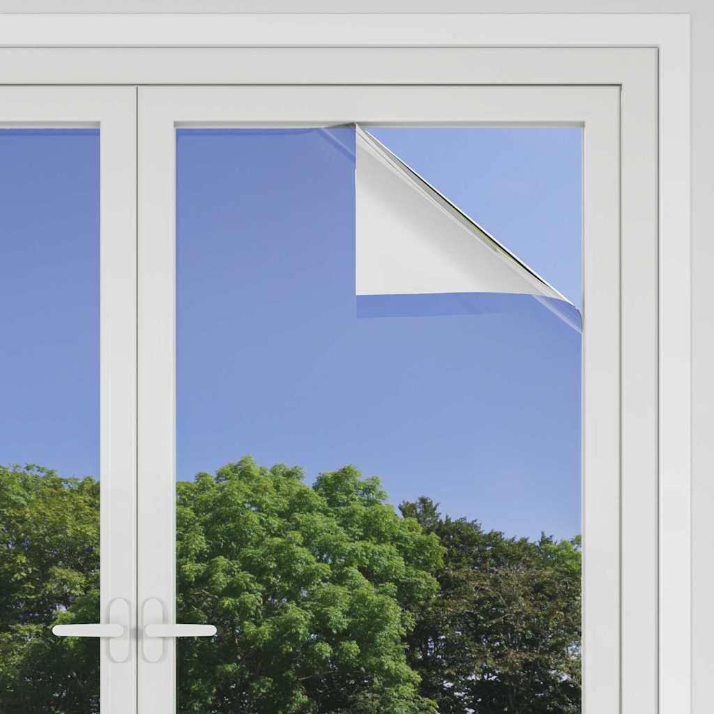 Statische Reflektierende Solarfensterfolie Silber 90 x 2000 cm