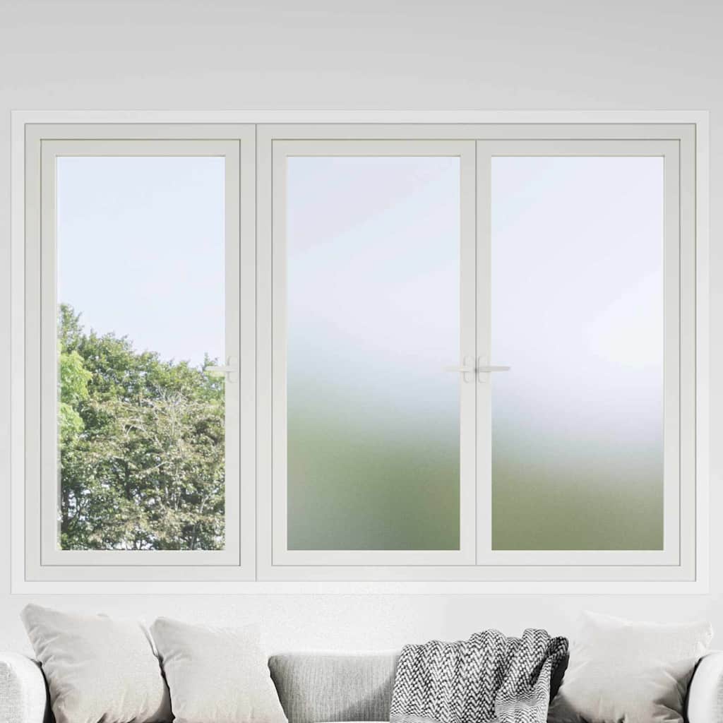 Selbstklebende Fensterfolie Frostiges Grau 45 x 1000 cm PVC