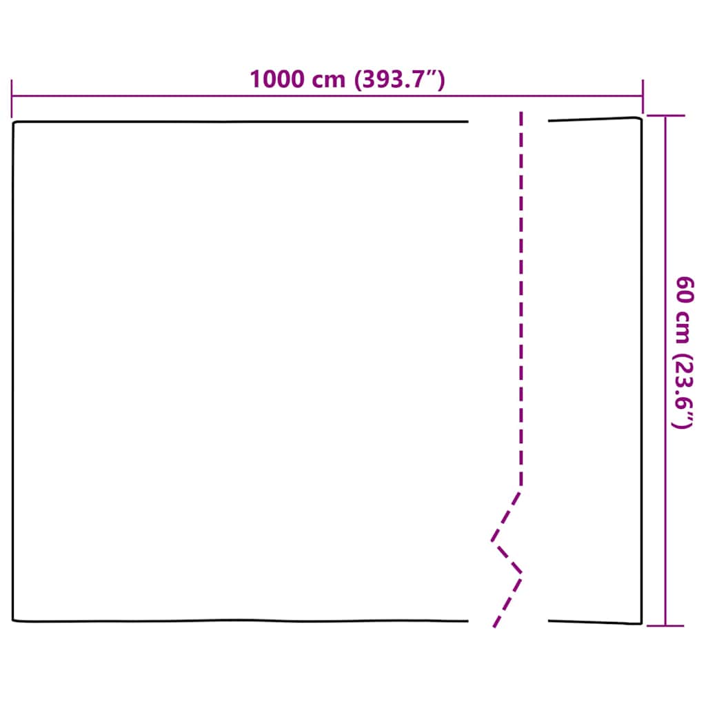 Selbstklebende Fensterfolie Frostiges Weiß 60 x 1000 cm PVC