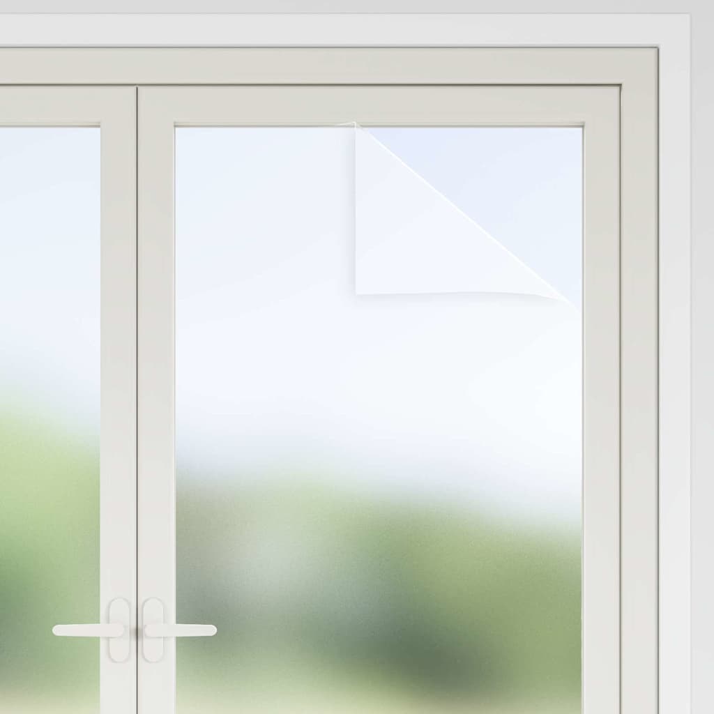 Selbstklebende Fensterfolie Frostiges Weiß 90 x 500 cm PVC