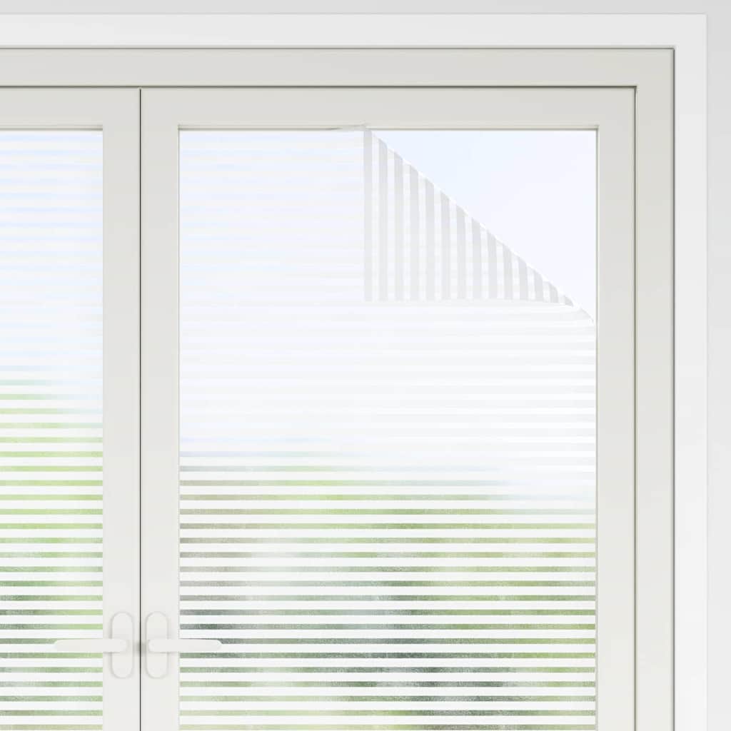 Selbstklebende Fensterfolie Mattierte Streifen 90 x 500 cm PVC