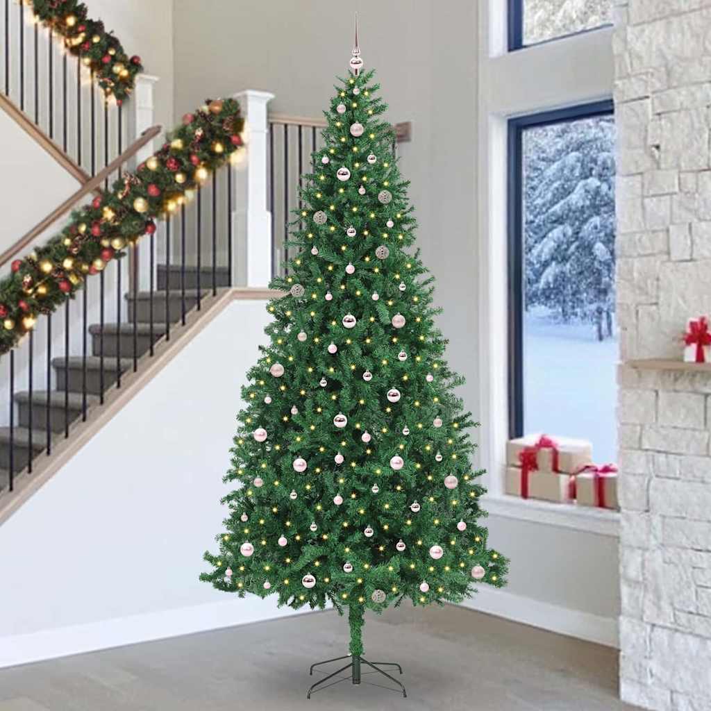 Künstlicher Weihnachtsbaum mit 300 LEDs mit Ständer Grün 300 cm
