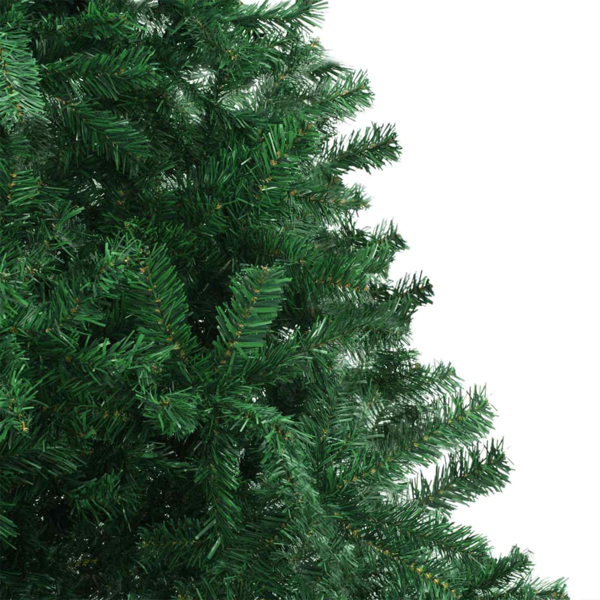 Weihnachtsbaum mit dekorativen Lichterketten Grün 400 cm PVC