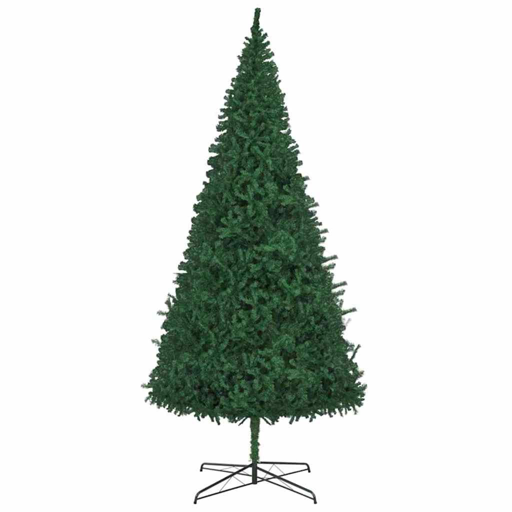 Weihnachtsbaum mit dekorativen Saitenlichtern Grün 400 cm PVC