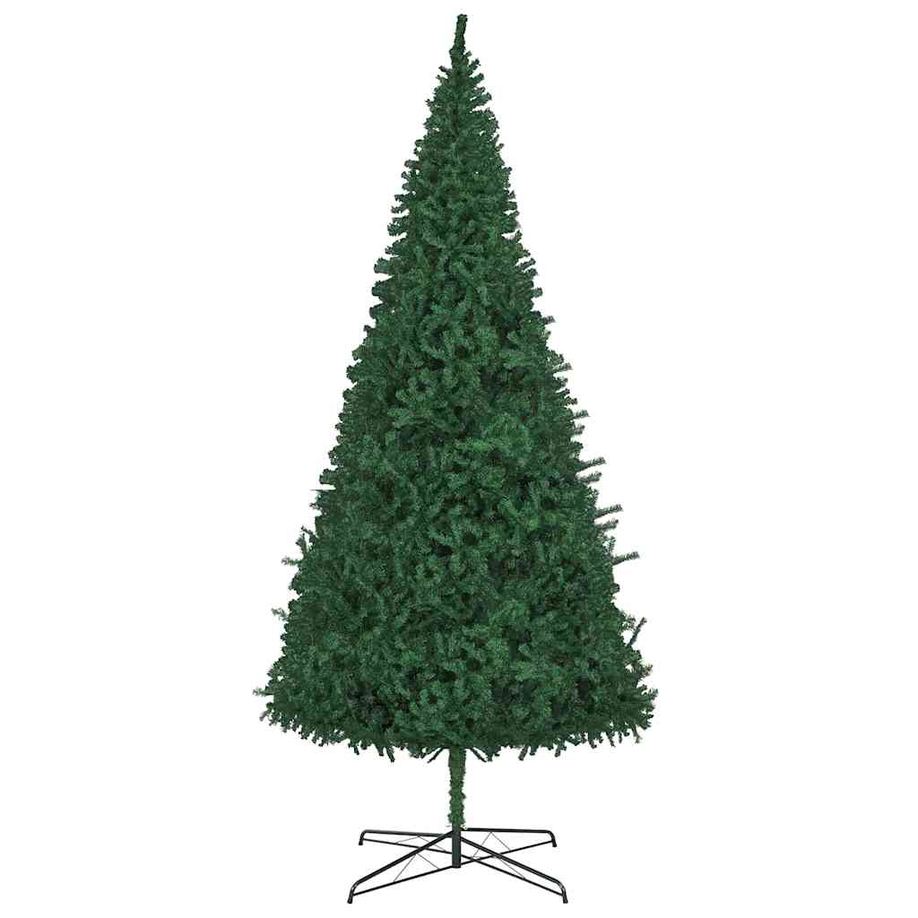 Weihnachtsbaum mit dekorativen Saitenlichtern Grün 400 cm PVC