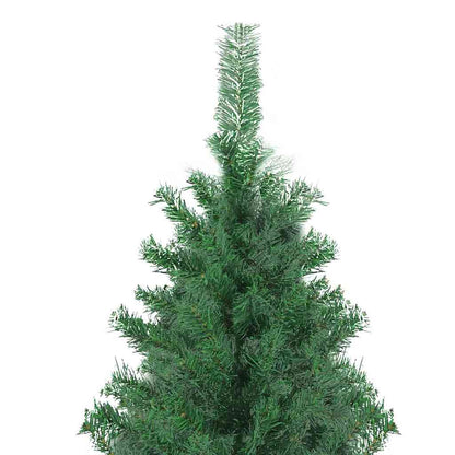 Weihnachtsbaum mit dekorativen Lichterketten Grün 400 cm PVC