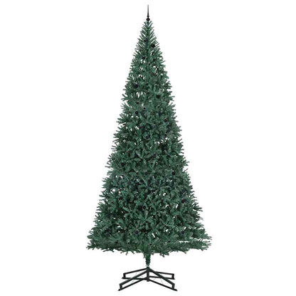 Künstlicher vorbeleuchteter Weihnachtsbaum mit Kugelset Grün