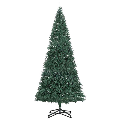Künstlicher vorbeleuchteter Weihnachtsbaum mit Kugelset Grün